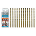 3/16 inch Cobalt Drill Bits (12Pcs), M35 HSS Metal Jobber Length Twist Drill Bit Set for Hard Metal, Stainless Steel, Iron, Copper, Aluminium, Brass, Plastic & Wood
