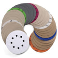 POLIWELL 5 Inch Sanding Discs Hook and Loop 8 Hole Heavy Duty Silicon Carbide Sandpaper 2000 3000 4000 5000 7000 10000 Grit with Interface Pad for Wet/Dry Sanding Grinder Polishing,30 Pack