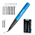 Libraton Deburring Tool with 11 High-Speed Steel Blades, 360 Degree Rotary Head, Professional Deburring Tool Kit Works on Metal, Resin, Aluminum, Copper, Plastic, 3D Printing, Wood