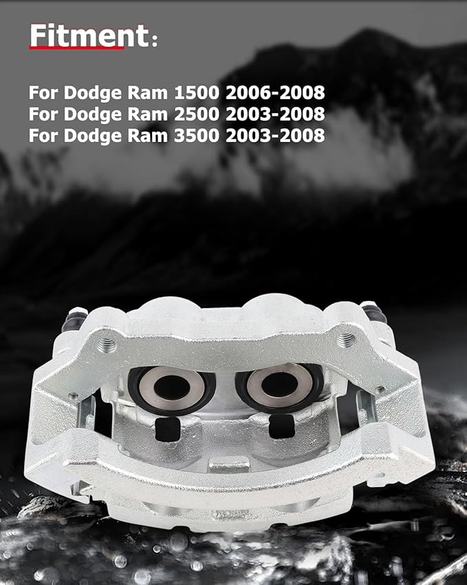 cciyu Rear Right Brake Caliper Assembly w/Bracket 18-B4894 2006-2008 For Dodge For Ram 1500,2003-2008 For Dodge For Ram 2500,2003-2008 For Dodge For Ram 3500