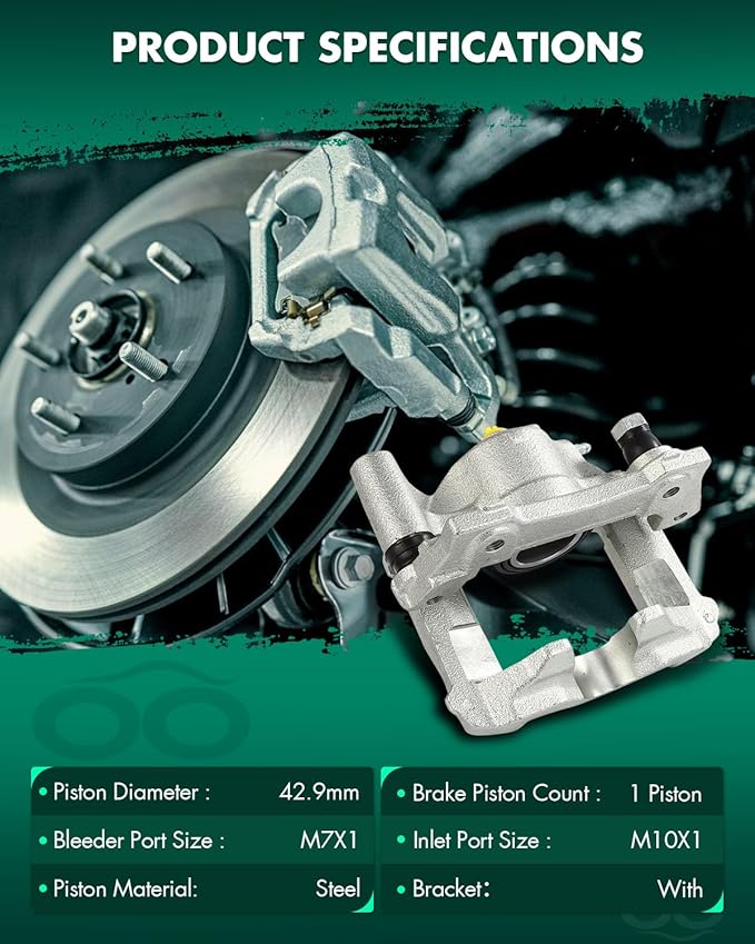 SCITOO Rear Left Brake Caliper With Bracket 19B3406 Compatible For Lexus For GS300 2006,For Lexus For IS250 2010 2013