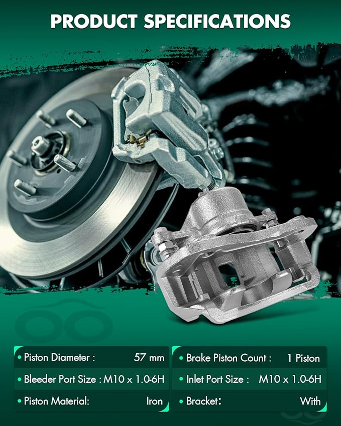 SCITOO 19B2999 Front Left Disc Brake Caliper Assembly w/Bracket For Hyundai For Elantra/For Sonata,For Kia For Magentis/For Optima/For Soul