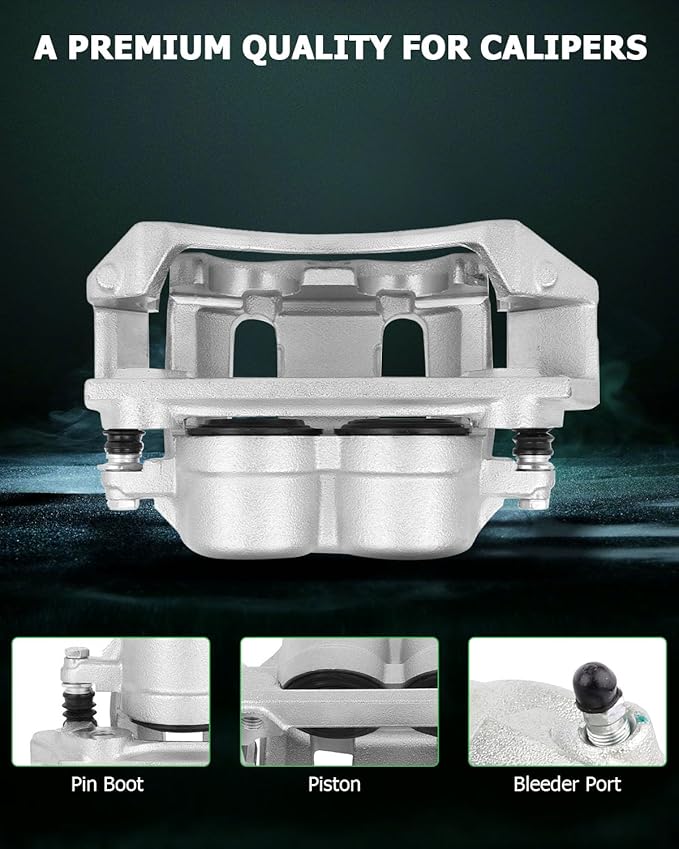 SCITOO Front Right Brake Caliper With Bracket 18B4750 Compatible For Ford For F-150 1999-2003, For Ford For F-150 Heritage 2004, For Lincoln Blackwood 2002