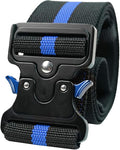 MELOTOUGH 2" Nylon Web Work Tool Belt for Men with Heavy Duty Quick Release Rugged Metal Buckle outdoor men's belt Tool Belts （Blue）