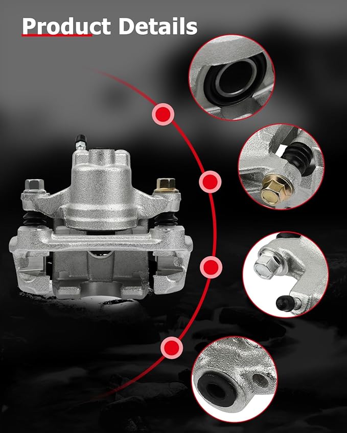 cciyu Rear Right Brake Caliper Assembly w/Bracket 19B2696 For Toyota For Avalon 2005-2007,For Toyota For Camry 2002-2006,For Toyota For Solara 2004-2008