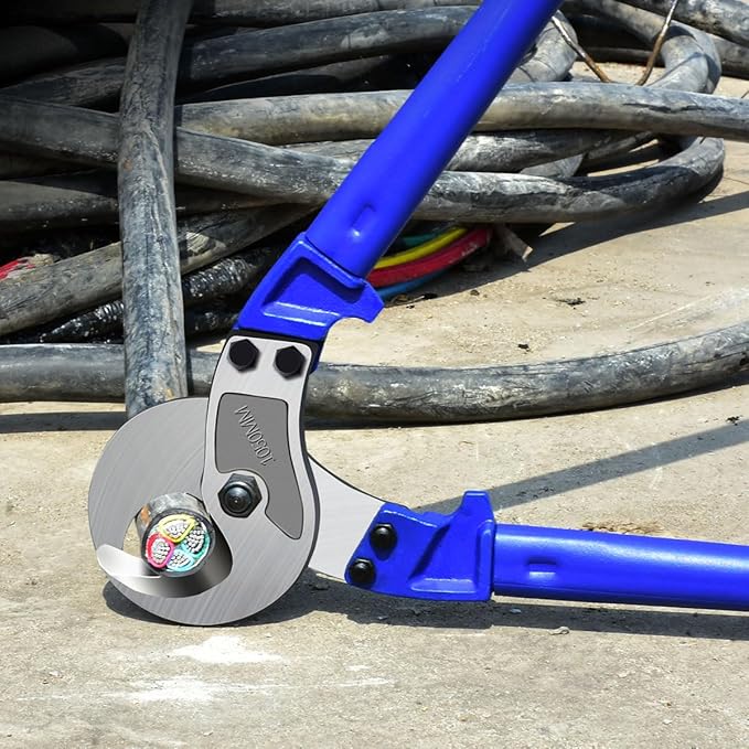 ZrgGea 18 inch Heavy-Duty Cable Cutter | Industrial-Grade, Forged T8 Alloy Steel, HRC56, Sharp Cutting for Cables and Wire Ropes
