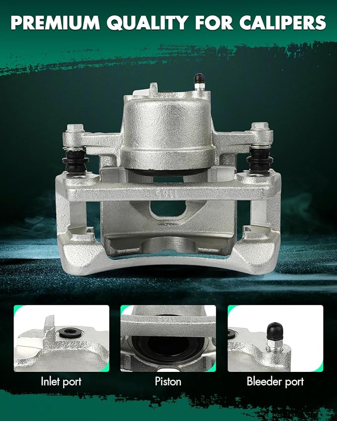 SCITOO Front Left Brake Caliper With Bracket 18B4845 Compatible For Jeep Liberty 2002-2007