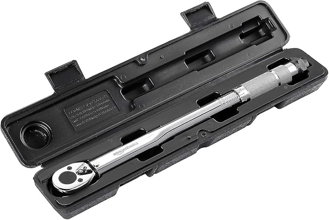 Amazon Basics 3/8-inch Drive Click Torque Wrench - 15-80 ft.-lb, 20.4-108.5 Nm