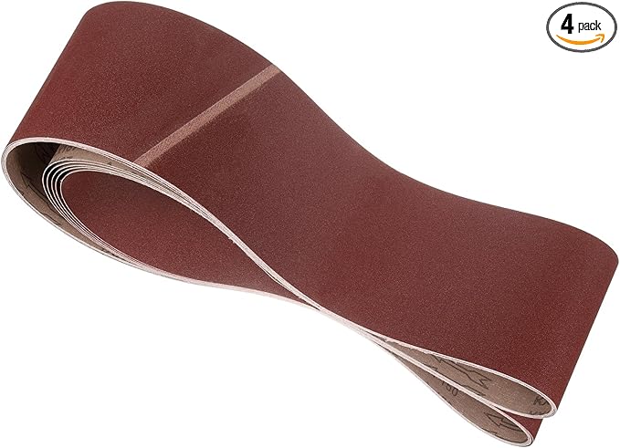 4 Pcs Sanding Belts 6 x 89 Inch 150 Grit Aluminum Oxide Abrasive Sandpaper for Belt Sander Metal Grinding Wood Working Weld Rust Removal