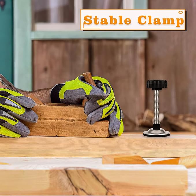 3 Inch C Clamp for Woodworking, Heavy Duty Steel C Clamps, Small C Clamps for Desktop Workpiece Fixing (4 Pcs)