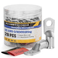 haisstronica 10pcs 4/0 AWG - 3/8"(M10) Tinned Copper Battery Lugs