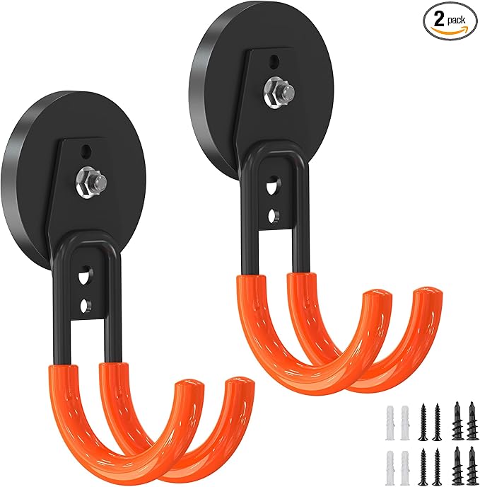 Strong Magnetic Hooks Heavy Duty, 2.6in Neodymium Magnets With Hooks For Hanging, Magnetic Tool Holder, Large Magnetic Storage Utility Hook For Cruise Cabins, Refrigerator, Garage,Outdoor Garden