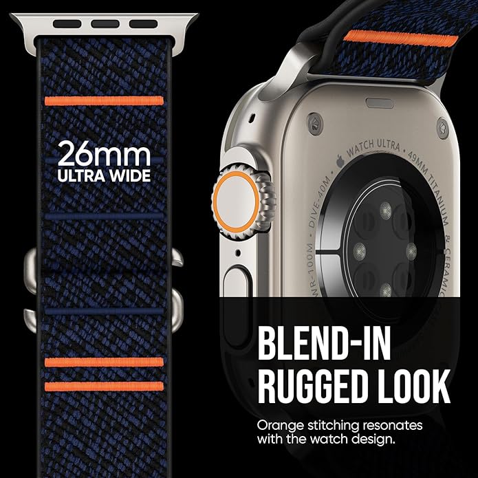 Suitisbest Sport Bands Compatible with Apple Watch Ultra Band 49mm 46mm 45mm 44mm 42mm 38mm 40mm 41mm Men Women, Stretchy Nylon Sport Loop Strap with S-Hook for iWatch Series 10 Ultra SE 9 8 7 6 5 4 3