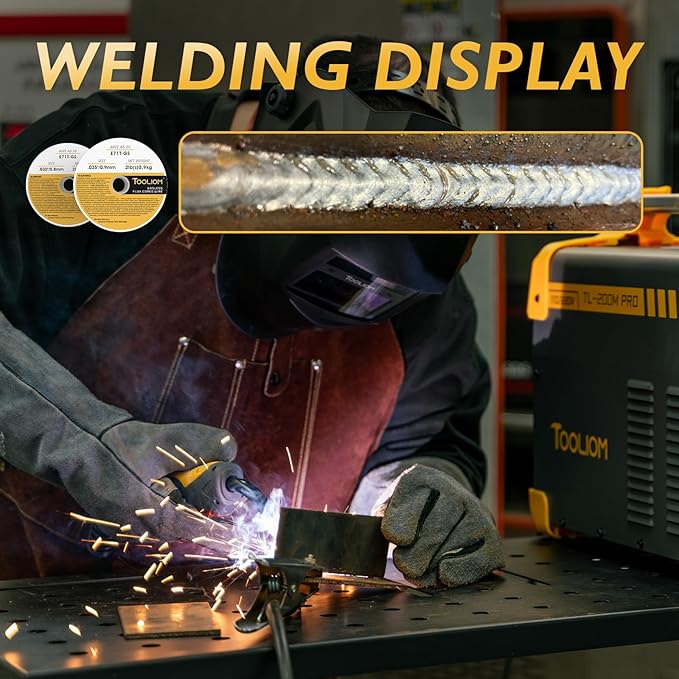 TOOLIOM E71T-GS .030"+.035" Diameter 2-Pound Spool Flux Core Self-shielded Carbon Steel MIG Welding Wire, 2PCS Dual Gauge Welding Wire