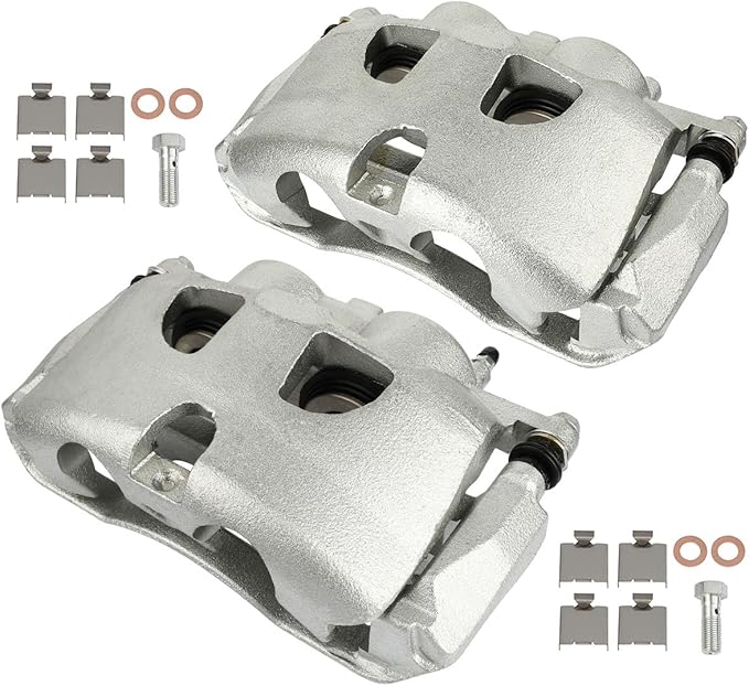 cciyu Front Left & Right Brake Calipers w/Bracket 18B5237 18B5236 2010-2021 For Ford For Expedition,2010-2011 For Ford For F-150,2010-2011 For Lincoln For Mark LT,2010-2021 For Lincoln For Navigator