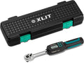 Precision 3/8" Digital Torque Wrench with ±2% Accuracy for Spark Plug, Carbon Bike & Motorcycle (2.2-44 ft-lb / 3-60 Nm) - Over-Torque Alert with Buzzer/LED & Storage Case