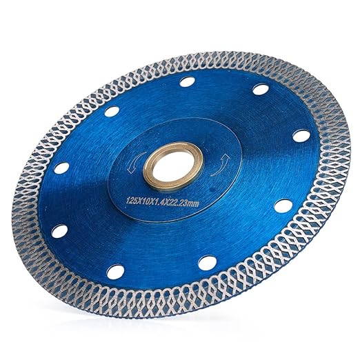 2Pcs/Lot 5" Super Thin Diamond Tile Blade Porcelain Saw Blade for Cutting Porcelain Tile Granite Marbles (5"-2pc/Box)