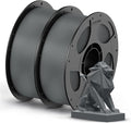 ANYCUBIC PETG Filament 1.75mm, 3D Printer Filament, Dimensional Accuracy +/- 0.02mm, Exceptional Toughness, Print with Most FDM 3D Printers, 1KG Reusable Spool, 2KG Texture Grey