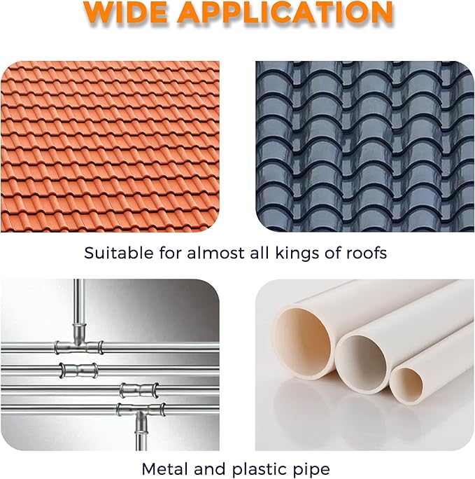 Giraffe Tools Heat Cable, Heat Cables for Roofs and Gutters, Easy Heat, Water Pipe Heat Cable, Pipe Freeze Protection Down to -40℉, Black, (30FT with GFCI)