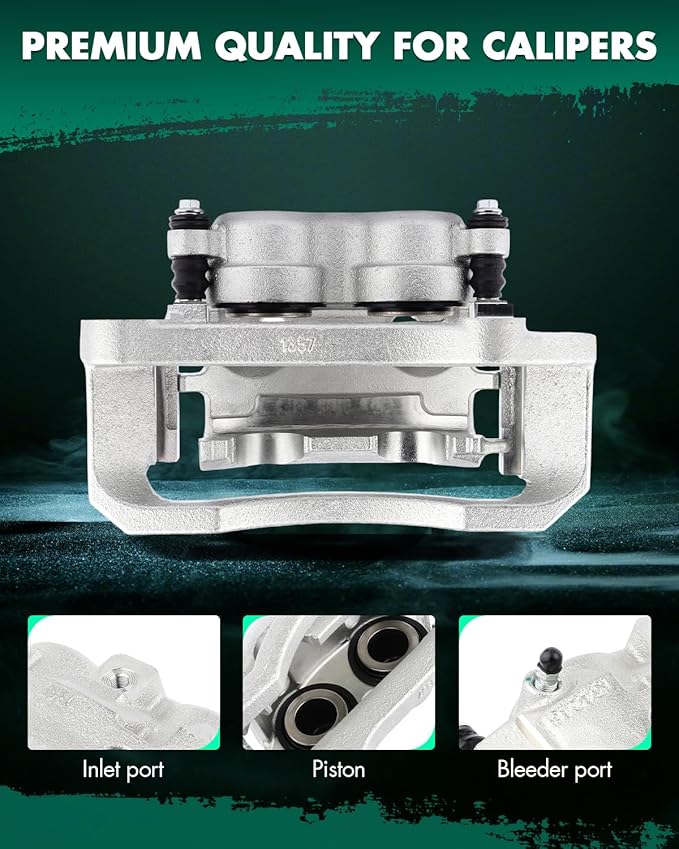 SCITOO Front Left Brake Caliper With Bracket 18-B4891 Compatible For Dodge Ram 1500 2006-2008 For Dodge Ram 2500 2003-2008 For Dodge Ram 3500 2003-2008