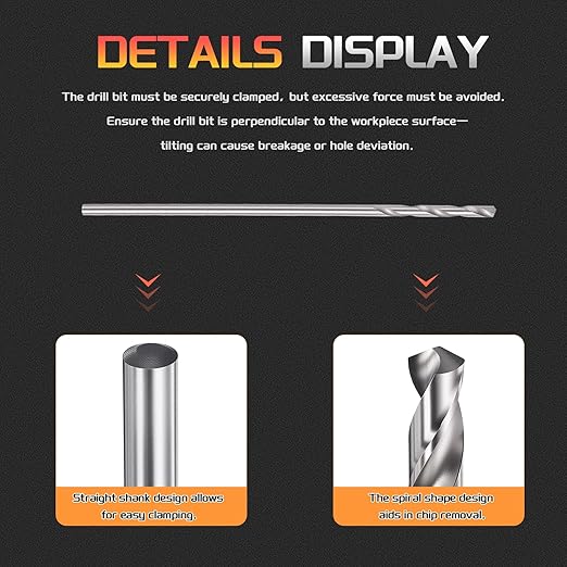Drill Bit, 1mm Cutting Diameter, 4241 HSS 118° Cutting Angle Uncoated Bright Versatile Jobber Bits - (Applications: for Drilling Plastic Wood Soft Metal), 5-Pieces