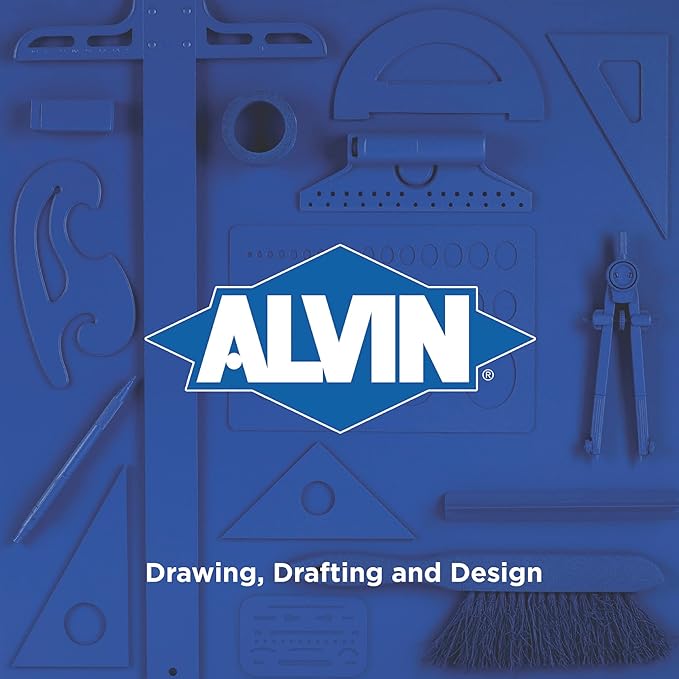 ALVIN, TD1201, Large Circles Guide Template, Drawing and Drafting Tool for Artists, Architects, Design and Drafting, 1.5" to 3.5" Scale