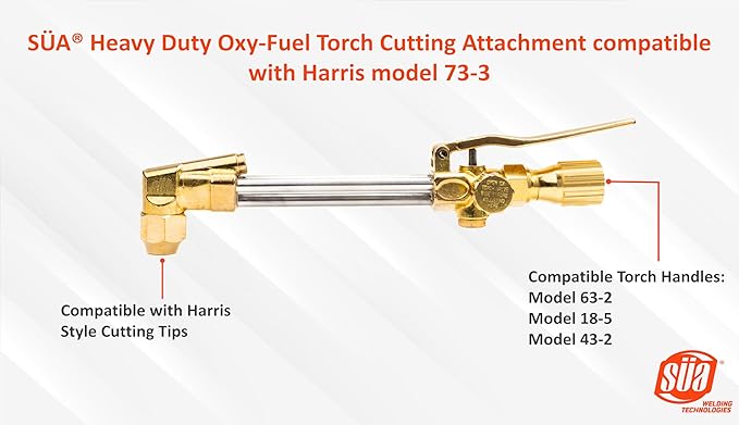 SÜA - Heavy Duty Oxy-Fuel Torch Cutting Attachment compatible with Harris model 73-3