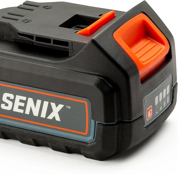 SENIX B50X2 20 Volt Max* 5.0 Ah Lithium-ion Battery for X2 Series Lawn and Garden and Cordless Power Tools, Fade-Free, Battery Indicator Lights