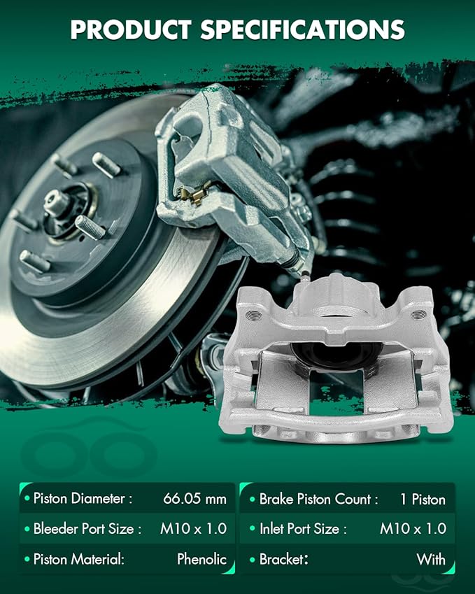 SCITOO 18B5044A 18B5045A Disc Brake Calipers Assembly with Bracket Fit For Dodge Journey 2009 2010 2011 2012