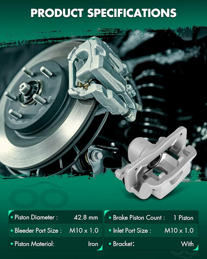 SCITOO 19B6271S 19B6270S Rear Left & Right Disc Brake Calipers Assembly w/Bracket For Kia For Sorento 2014-2018