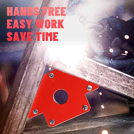 25LBS Welding Magnets Pack of 4 Welding Magnetic Holder Heavy Duty Magnetic Tools and Accessories for 45, 90, and 135 Degree Angles Super Strong Welding Magnets and Clamps