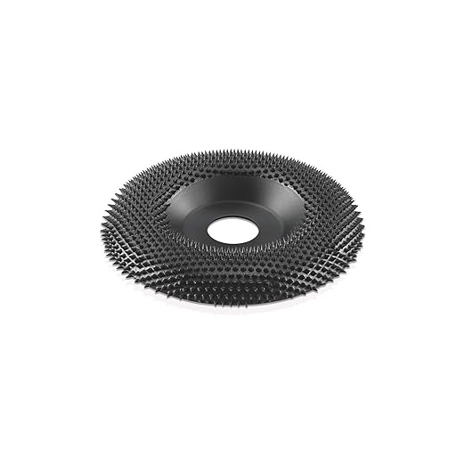 Kutzall Extreme Shaping Dish - Very Coarse, 4-1⁄2" (114.3mm) Dia. X 7⁄8" (22.2mm) Bore - Woodworking Angle Grinder Attachment for DeWalt, Bosch, Milwaukee. Abrasive Tungsten Carbide, DW412X120