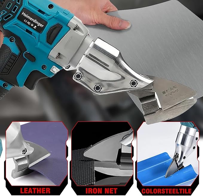 Brushless Cordless Metal Shear with 2000mAh Battery,Heavy Duty Electric Scissors for Cutting Metal,Carpet and Cardboard-Variable Speed