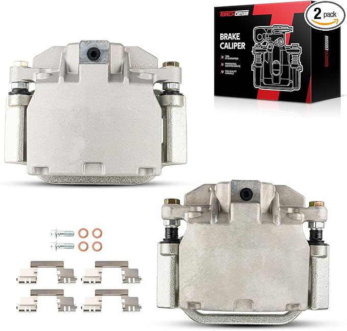 Torchbeam Rear Brake Calipers Set for Chevrolet 2007-2009 2014 2016-2018 Silverado 1500 5.3L, Chevrolet 2010-2013 2015 Silverado 1500, Rear Left and Rear Right Calipers Replace # 18B5030+18B5031