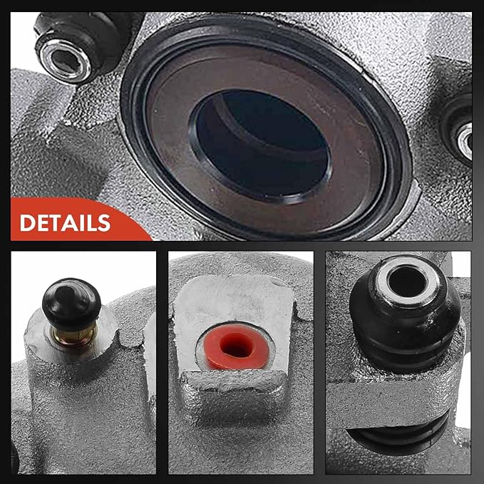 A-Premium Disc Brake Caliper Assembly Without Bracket Compatible with Select Jeep Models - Cherokee, Comanche, Grand Cherokee, TJ, Wagoneer, Wrangler - Front Driver and Passenger Side