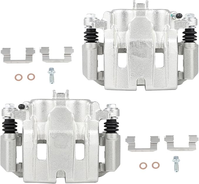 cciyu Front Left & Right Brake Calipers Assembly w/Bracket 19B3102 19B3103 2009-2014 For Acura For TL,2015-2018 For Acura For TLX,2006-2014 For Honda For Ridgeline