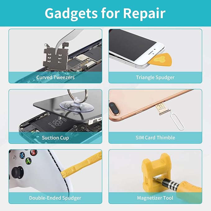 SHOWPIN Mini Precision Screwdriver Set: Electronics Repair Tool Kit for Computer Laptop Nintendo Phone PS4 with 35PCS Bits T5 T6 T8 T10 T15 Torx Y00 Tri-wing for Beginner IT DIY