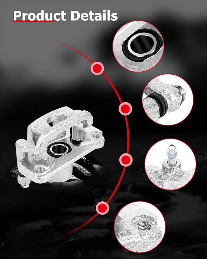 cciyu 19-B2780A 19-B2781A Rear Left & Right Brake Calipers With Bracket For Nissan For Altima 2007-2012,For Nissan For Maxima 2007-2008