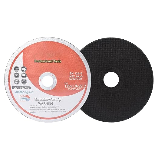 findmall 25 Pack 5"x.040"x7/8" Stainless Steel Cutting Discs - Suitable For Steel, Stainless Steel, Aluminum, Other Alloys