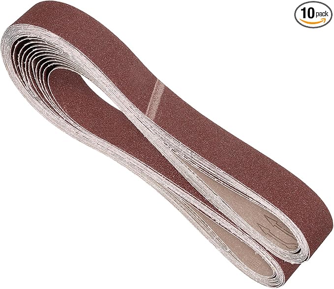 10 Pcs Sanding Belts 2 x 72 Inch 40 Grit Aluminum Oxide Abrasive Sandpaper for Belt Sander Metal Grinding Wood Working Weld Rust Removal