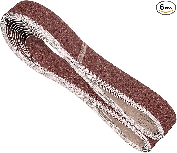 6 Pcs Sanding Belts 2 x 72 Inch 40 Grit Aluminum Oxide Abrasive Sandpaper for Belt Sander Metal Grinding Wood Working Weld Rust Removal