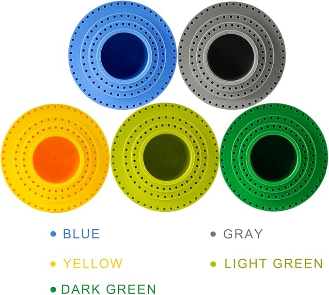 DZQ Rotating Bur Holder 116 Holes,Rotary Tool Holder 1/8"Diameter,Mandrel Drill Holder 360 Degree Rotating,for Drill Home and Garage Tool Accessories(Blue)