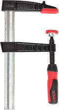 BESSEY TG4.008+2K Clamp, woodworking, F-style, 2K handle, replaceable pads, 4 In. x 8 In., 880 lb,Black