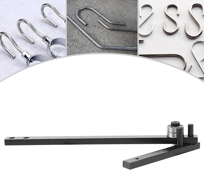 Manual Rod Benders Metal Bending Machine, Heavy-duty Manual Rebar Bender 180° Adjustable Bending Hand Tools with Maximum Bendable Diameter 10mm for Bend Steel, Copper, Aluminum