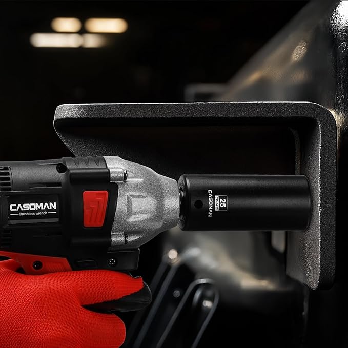 CASOMAN 1/2" Drive x 25mm Deep Impact Socket, 6-Point, Metric, CR-MO
