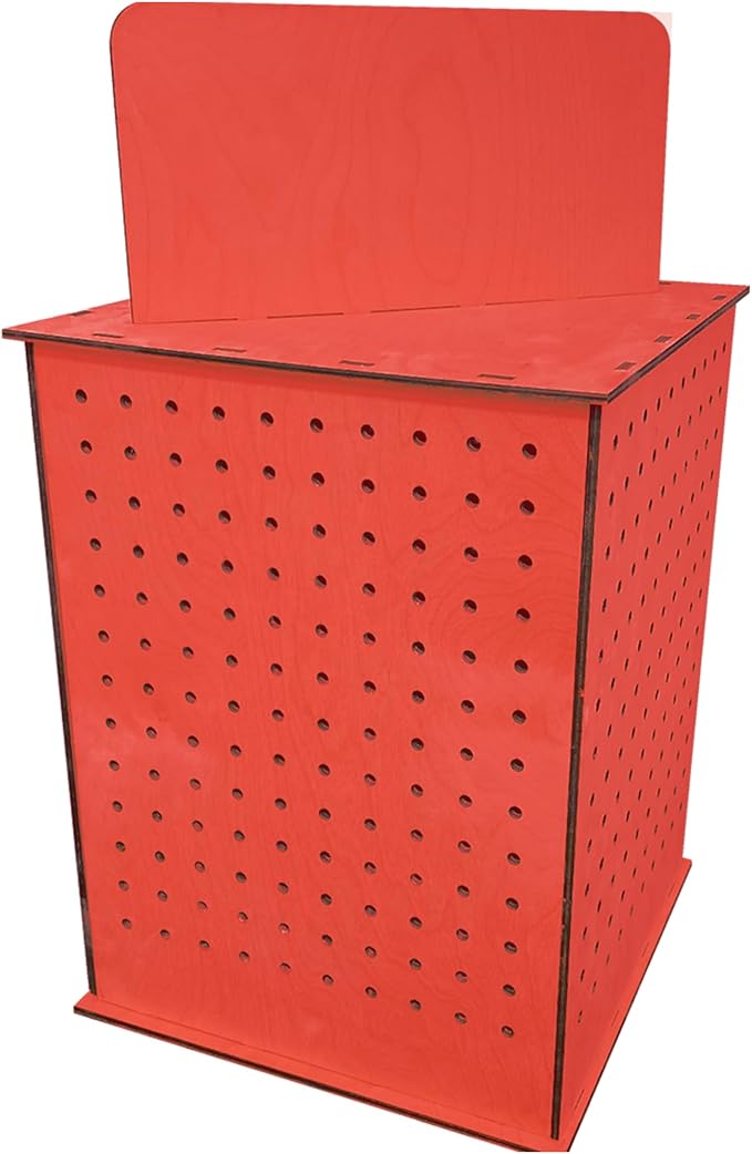 TORCHED DISPLAYS Rotating Pegboard Display… (Red)
