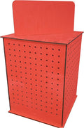 TORCHED DISPLAYS Rotating Pegboard Display… (Red)