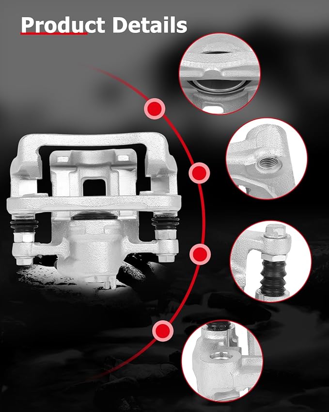 cciyu 19B3308 19B3309 Front Left & Right Brake Calipers With Bracket For Nissan For Altima 2007-2010,For Nissan For Sentra 2007-2010