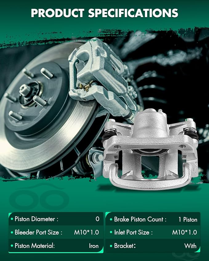 SCITOO 19B6035 Rear Left Disc Brake Caliper Assembly w/Bracket For Toyota For Venza 2009-2016