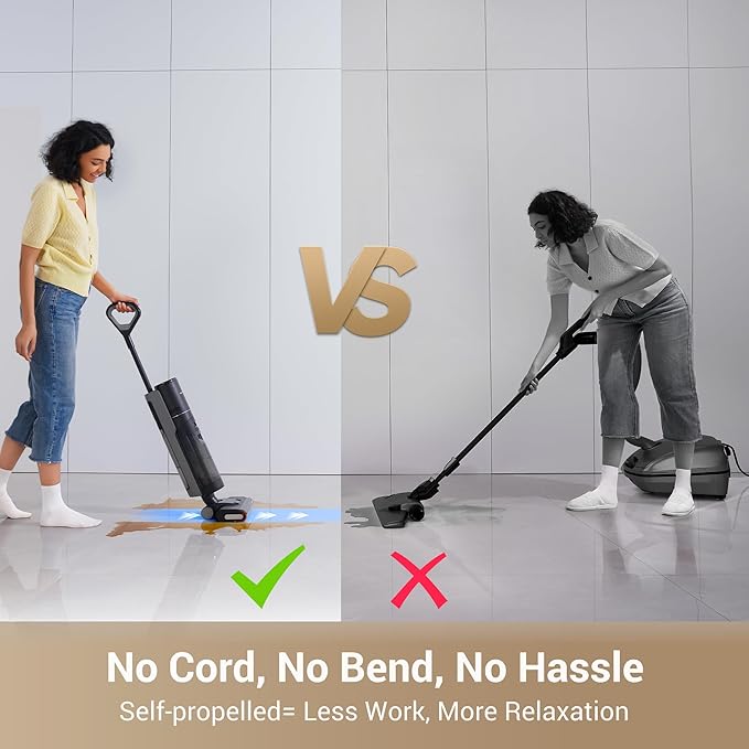 DREAME G10 Wet Dry Vacuum Cleaner, Cordless Vacuum Mop All in One with Auto Self-Cleaning, Up to 30 Mins Runtime, Cordless Floor Cleaner Machine for Hard Floors, Edge Cleaning Wet Dry Vacuum